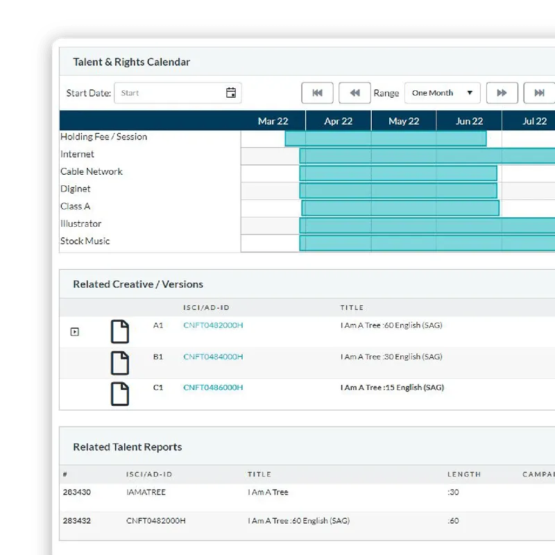 screenshot of XR Asset Management